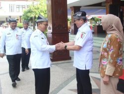 Pimpin Apel Terakhir di Halaman Pendopo, Pj Bupati Bojonegoro Adriyanto Pamitan dan Ucapkan Terimakasih