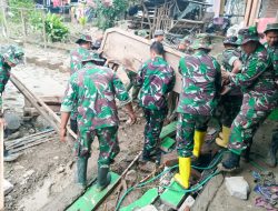 Pasca Banjir Bandang di Gondang, Ratusan Babinsa Kodim Bojonegoro Kembali Dikerahkan