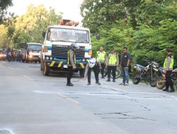Kapolres Bojonegoro Pimpin Survei Jalan Rusak Menjelang Mudik Idul Fitri