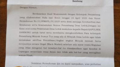 Maraknya Aksi Penjualan Black Market di Sumur Tua Ledok, Pemdes Meminta APH Membantu Menertibkan