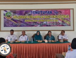 Penutupan Program Pelatihan Keterampilan Digelar di Kecamatan Blora