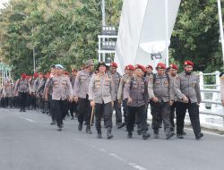 Tradisi Pembaretan Sat Reskrim dan Sat Resnarkoba Polres Bojonegoro: 133 Personel Tempuh Long March 30 Km