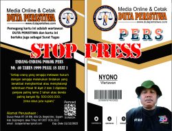 STOP PRESS Wartawan Duta Peristiwa