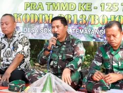 Pra- TMMD ke- 125 Bojonegoro di Desa Soko Temayang Telah Dimulai