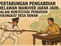 Pertarungan Pengabdian Melawan Manuver Jarak Jauh dalam Kontestasi Pengisian Perangkat Desa Donan