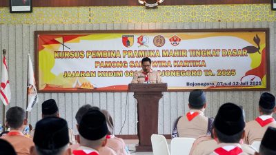 Tingkatkan Kualitas Pembina Pramuka, Kodim Bojonegoro Gelar KMD Pamong Saka Wira Kartika