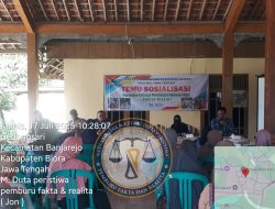 Temu Sosialisasi Paguyuban Peternak Masyarakat Keluarga Maju di Desa Sendangwungu Kecamatan Banjarejo Blora