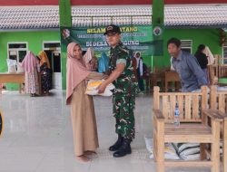 Penyerahan Bantuan Pangan Beras untuk Warga Desa Alasgung Alokasi Juni–Juli 2025
