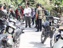 Dandim Bojonegoro Tinjau Progres Pembangunan Jalan Cor Beton TMMD 125 di Desa Soko
