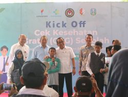 Menko PMK Support Langsung Kegiatan CKG di SMPN 1 Padangan, Diikuti Ratusan Siswa
