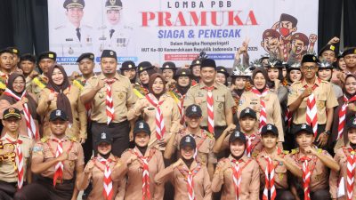 Puluhan Regu Pramuka Bojonegoro Ikuti Lomba Peraturan Baris Berbaris, Ajang Pembentukan Karakter Disiplin