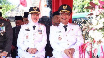 Atraksi Barongsai hingga Reog Turut Meriahkan Upacara HUT Ke-80 Kemerdekaan Indonesia di Alun-alun Bojonegoro