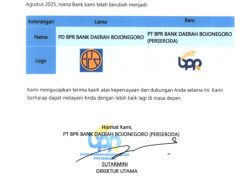 PT BPR Bank Daerah Bojonegoro Resmi Jadi Perseroda, Logo Ikut Berganti