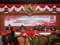 Pemkab Blora Bersama DPRD Mengikuti Pidato Kenegaraan Presiden Prabowo Subianto