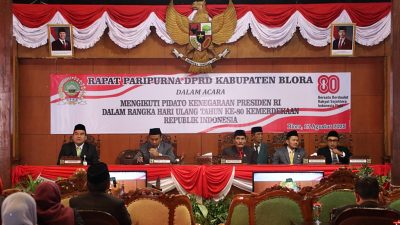 Pemkab Blora Bersama DPRD Mengikuti Pidato Kenegaraan Presiden Prabowo Subianto