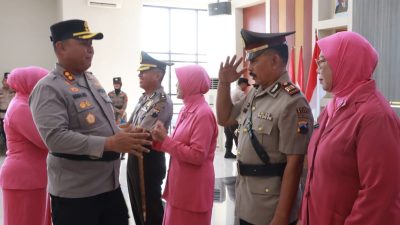 Polres Blora Gelar Sertijab Kapolsek Sambong dan Laporan Kenaikan Pangkat Perwira