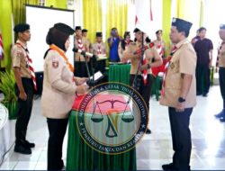 Wabup Pringsewu Umi Laila Buka Perkemahan Penggalang, Ajak Amalkan Tri Satya dan Dasa Dharma