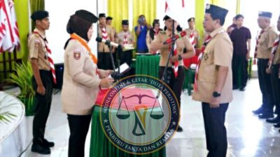 Wabup Pringsewu Umi Laila Buka Perkemahan Penggalang, Ajak Amalkan Tri Satya dan Dasa Dharma