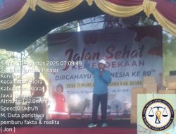 Ribuan Warga Temurejo Meriahkan Jalan Sehat HUT ke-80 RI, Hadiah Utama Satu Ekor Kambing