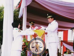 Pemkab Pringsewu Gelar Upacara HUT ke-80 RI, Launching Produk Lokal hingga Tabur Bunga