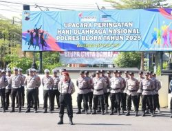 Peringati Haornas ke-42, Kapolres Blora Ajak Anggota Jadikan Olahraga Sebagai Gaya Hidup