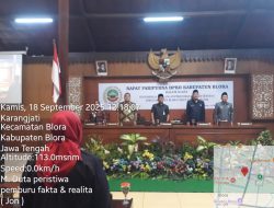 DPRD Blora Gelar Rapat Paripurna Bahas Rancangan Perda APBD