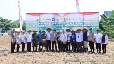 Polres Bojonegoro Tanam Jagung Dukung Program Asta Cita Presiden Prabowo