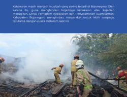 Dinas Damkarmat Bojonegoro Imbau Warga Waspada Kebakaran Akibat Cuaca Ekstrem