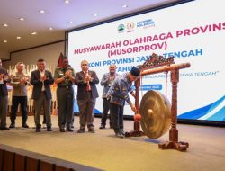 Wagub Taj Yasin Minta KONI Dongkrak Prestasi Olahraga Jateng