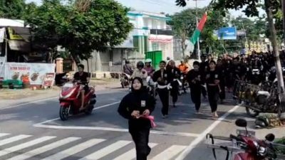 250 Siswa SH Terate Ranting Kota Bojonegoro Jalani Prosesi Pengambilan Sabuk Melalui Lari Kota 10 Kilometer