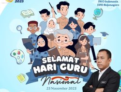 Ucapan Selamat Hari Guru Nasional 2025 dari Ketua IWO Indonesia DPD Bojonegoro, Gunaidik