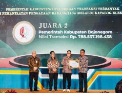 Pengadaan Transparan, Pemkab Bojonegoro Sabet Juara 2 E-Purchasing Award 2025