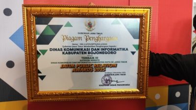 Bojonegoro Raih Penghargaan Website Terbaik Ketiga di Ajang JPRA 2025