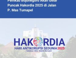 Pemkab Bojonegoro Mantapkan Sinergi Gerakan Antikorupsi Lewat Hakordia 2025