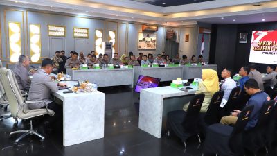 Kapolresta Malang Kota Pimpin Rakor Lintas Sektoral Kesiapan Operasi Lilin Semeru 2025 Malang Raya