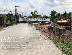 Proyek Talud Drainase Kedungtuban Molor, DPUPR Blora Bungkam Soal Sanksi, Keterangan Kontraktor Berseberangan