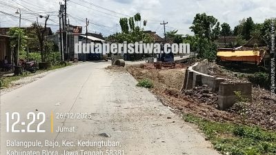Proyek Talud Drainase Kedungtuban Molor, DPUPR Blora Bungkam Soal Sanksi, Keterangan Kontraktor Berseberangan