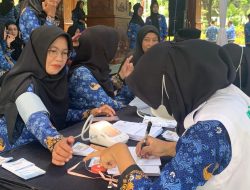 Peduli Kesehatan Pegawai, Pemkab Bojonegoro Gelar Layanan Kesehatan Gratis Usai Upacara
