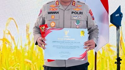 Kapolres Blora Terima Satyalancana Wira Karya dari Presiden Prabowo, Sukses Kawal Produksi Jagung Nasional
