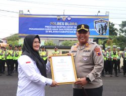 Polres Blora Terima Penghargaan dari TRCPPA