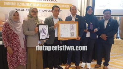 Restoran Trimurti Grand Mercure Malang Mirama Resmi Kantongi Sertifikat Halal