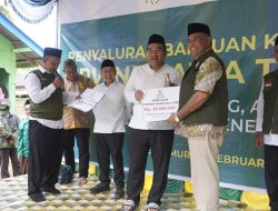 Bupati Salurkan Bantuan Banjir Untuk Kampung Warga Blora di Aceh
