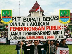 Plt Bupati Bekasi Dinilai Lakukan Pembohongan Publik : Janji Transparansi Audit BUMD Hanya Isapan Jempol dan Goroh Belaka