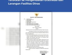Jaga Integritas Lebaran, Bupati Bojonegoro Terbitkan SE Pengendalian Gratifikasi dan Larangan Fasilitas Dinas