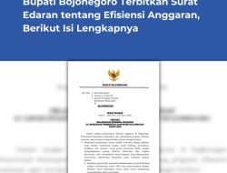 Bupati Bojonegoro Terbitkan Surat Edaran tentang Efisiensi Anggaran, Berikut Isi Lengkapnya