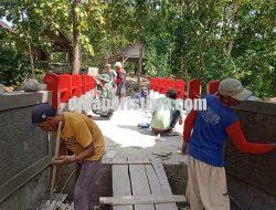Teliti dan Berdedikasi, Babinsa Klopoduwur Turut Percantik Jembatan Garuda