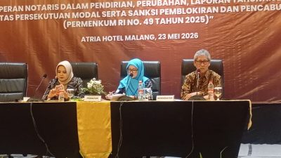 Ratusan Notaris Ikuti Seminar Permenkum RI Nomor 49 Tahun 2025 yang Digelar INI Malang Raya