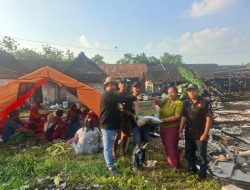 Peduli Sesama, DPC Squad Nusantara Blora Salurkan Bantuan untuk Korban Kebakaran di Kedungtuban