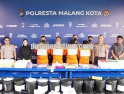 Sita 1,4 Ton Bahan Baku, Polresta Malang Kota Bongkar Peredaran Kosmetik Ilegal Tanpa Izin BPOM, Omzet Tembus Rp100 Juta