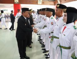Paskibraka Bojonegoro Resmi Dikukuhkan Bupati Setyo Wahono, Siap Bertugas di Upacara HUT Ke-81 RI
